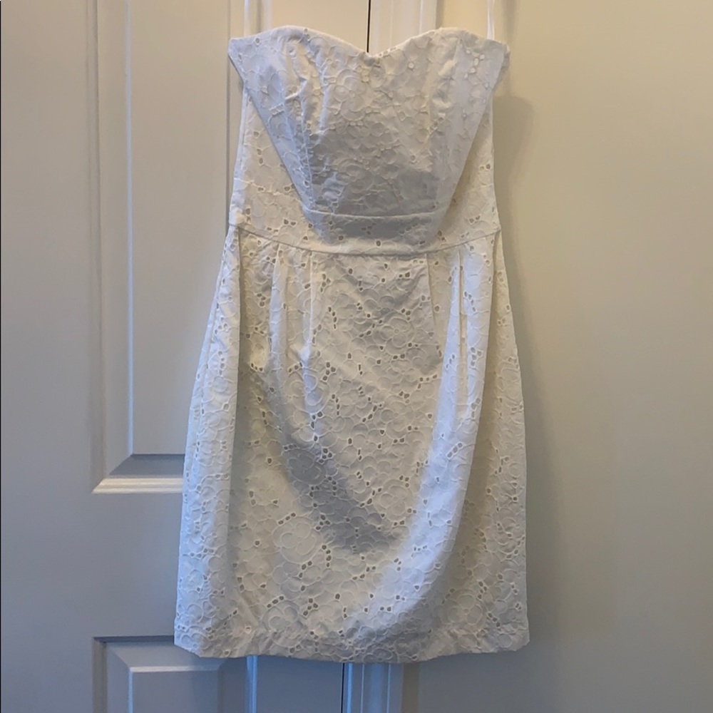NWT White Strapless Dress!
